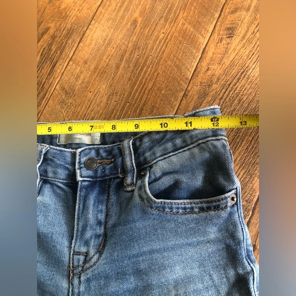 Girls Denim Rock Roll Trouser Jeans Size 10 Youth Light Jean Cowgirl, Read Ad